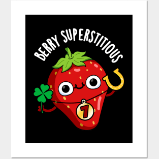 Berry Superstitious Cute Fruit Pun Posters and Art